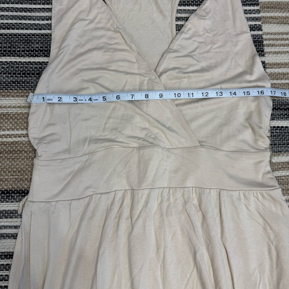 Free People Movement Second Chance Hooded Jumpsuit Relaxed Fit Beige Size Large - Picture 12 of 16